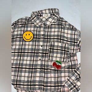 No Comment Sensory Flannel Button Down Shirt